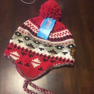 Blackhawks bomber hat